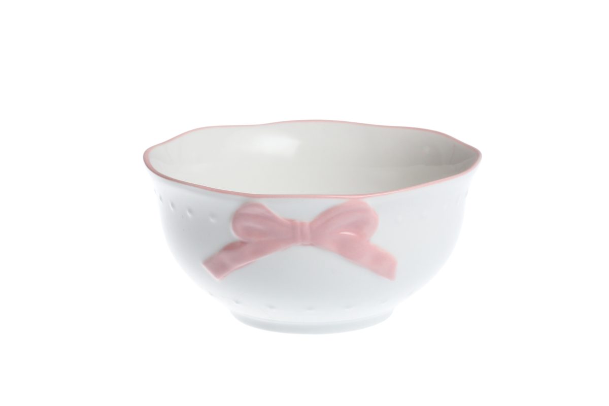 Ciotola Ribbon Grace in porcellana - 15.5 cm - Isabelle Rose